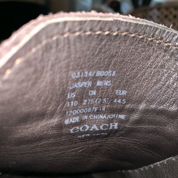 Men’s Coach Suede Loafers - Picture 6 of 7